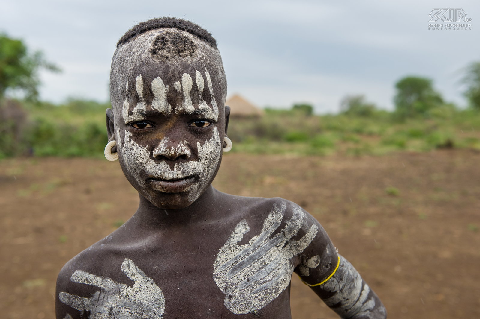 Mago - Painted Mursi boy A lot of young boys of the Mursi tribe decorated their body with painted figures. Stefan Cruysberghs